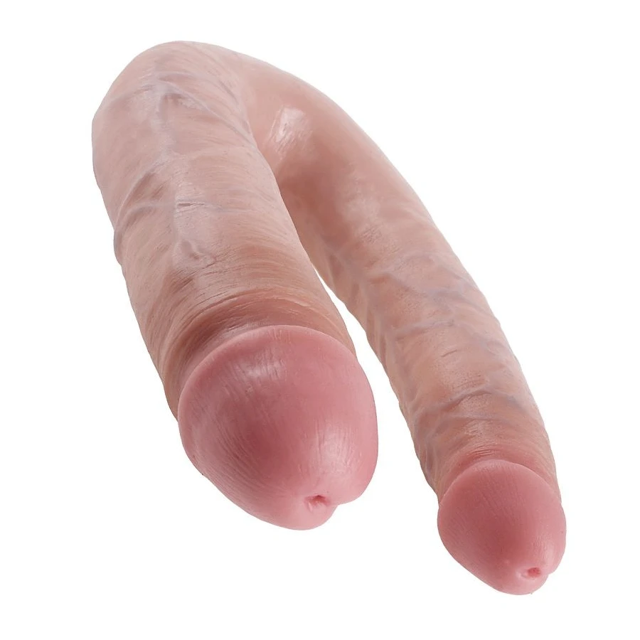 KING COCK - GODE DOUBLE PÉNÉTRATION 17.8 CM NATUREL